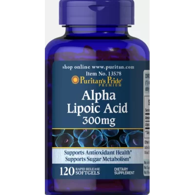 Puritan Alpha Lipoic Acid 300 - 120 софт гель